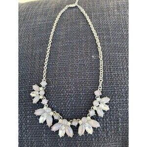 Pink And Clear Rhinestone Fashion Short Necklace